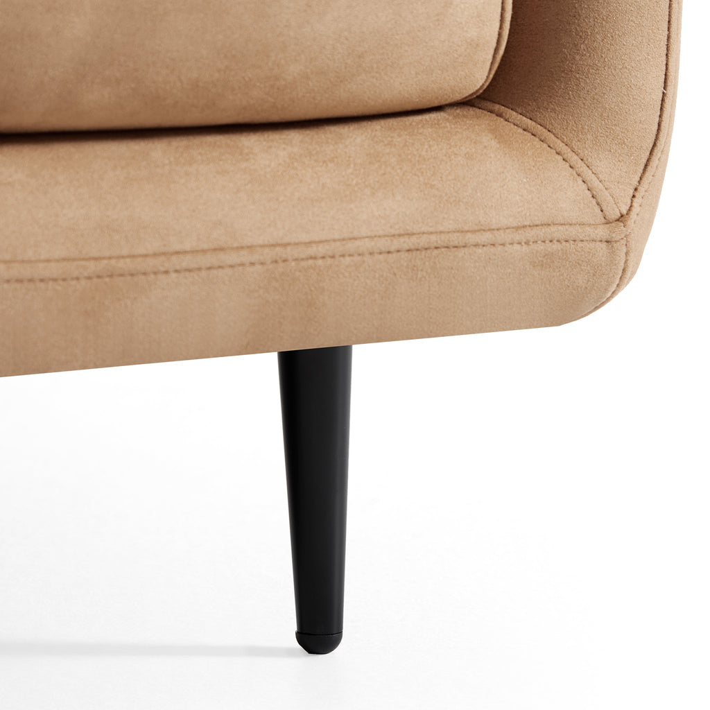 Canapé en tissu camel vanille