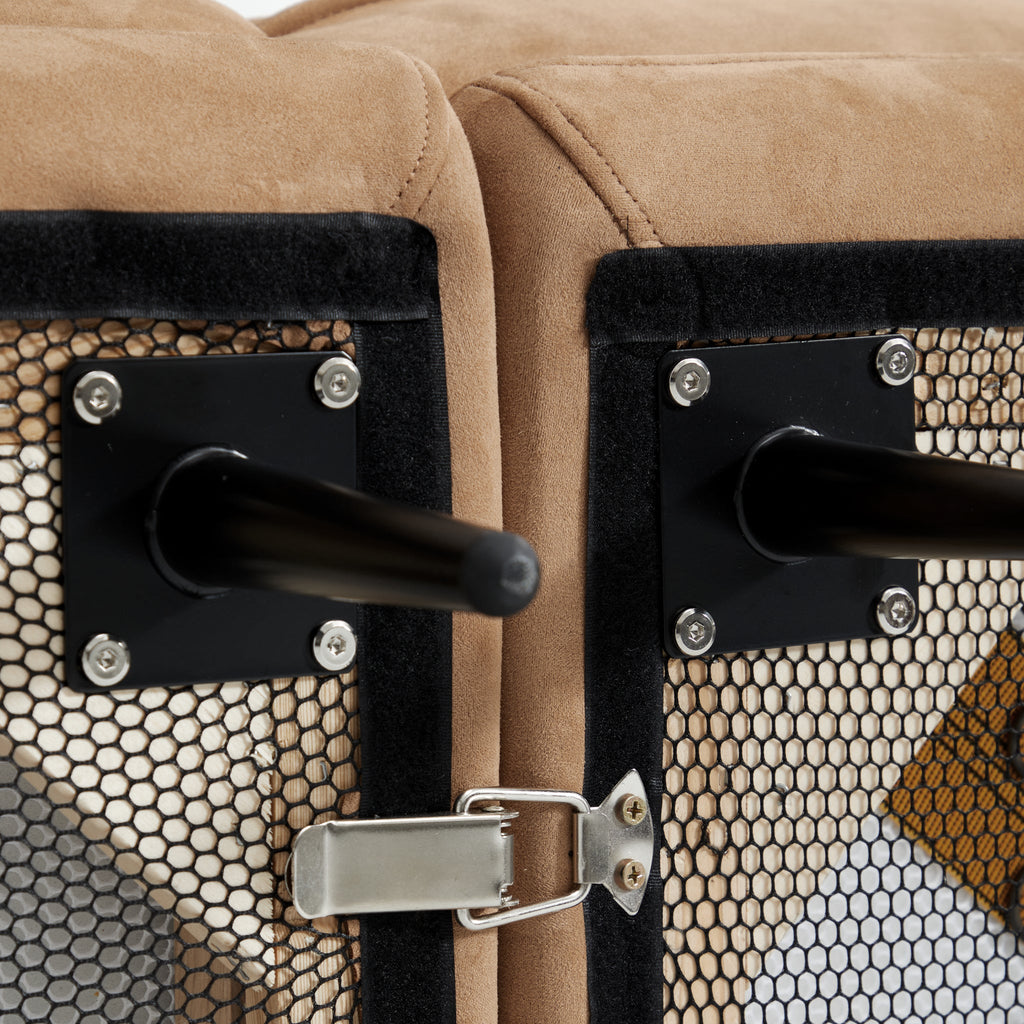 Canapé en tissu camel vanille