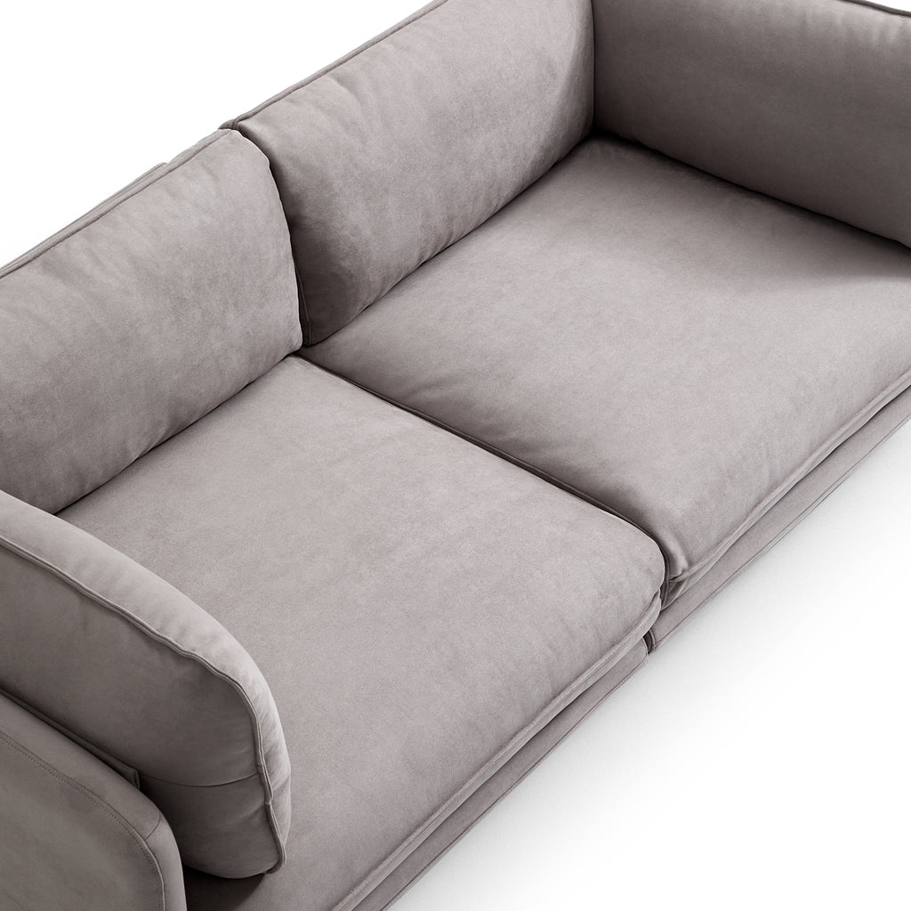 Canapé en tissu camel vanille