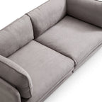 Canapé en tissu camel vanille