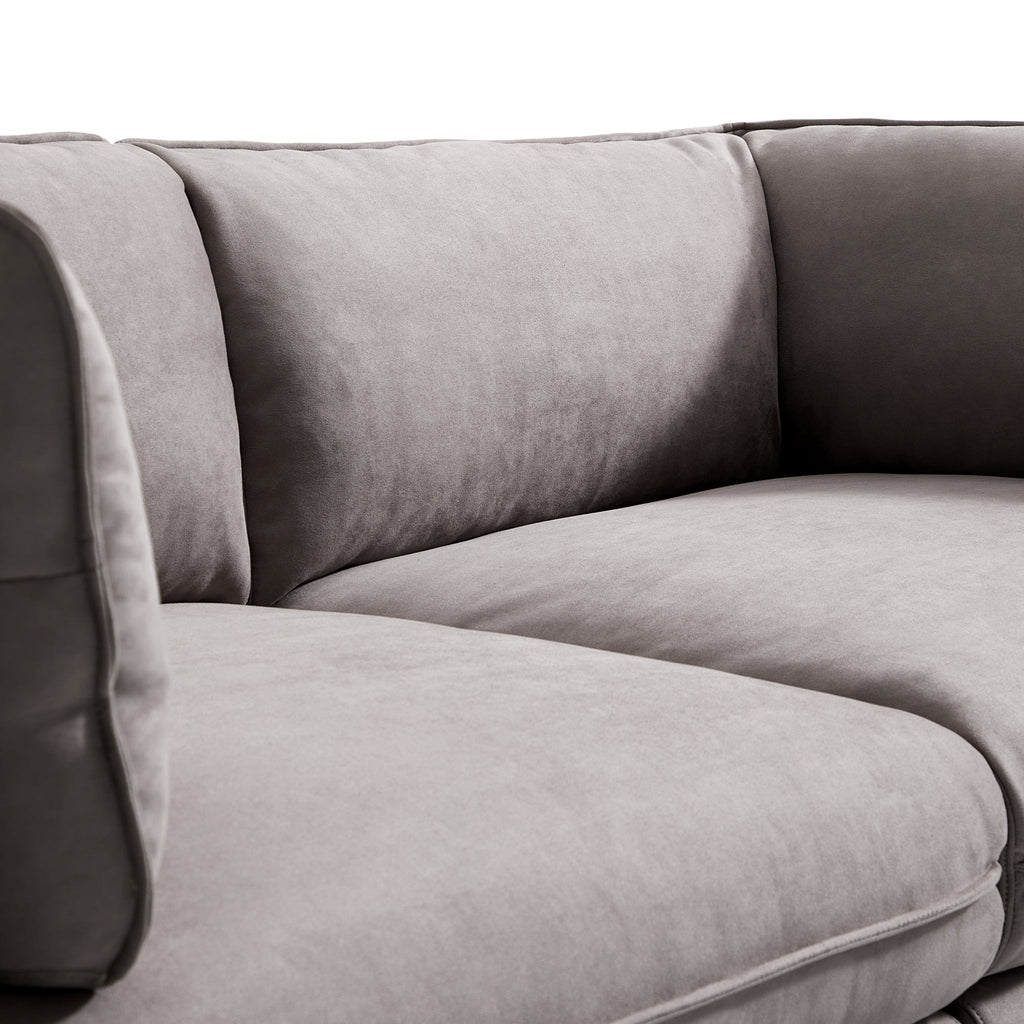 Canapé en tissu gris vanille