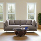 Canapé en tissu gris vanille