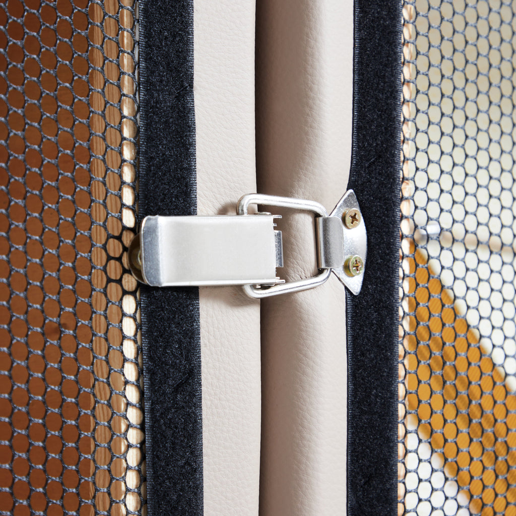 Fauteuil en cuir marron kaki