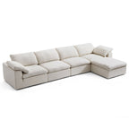 Canapé et pouf beige Tender Wabi-Sabi