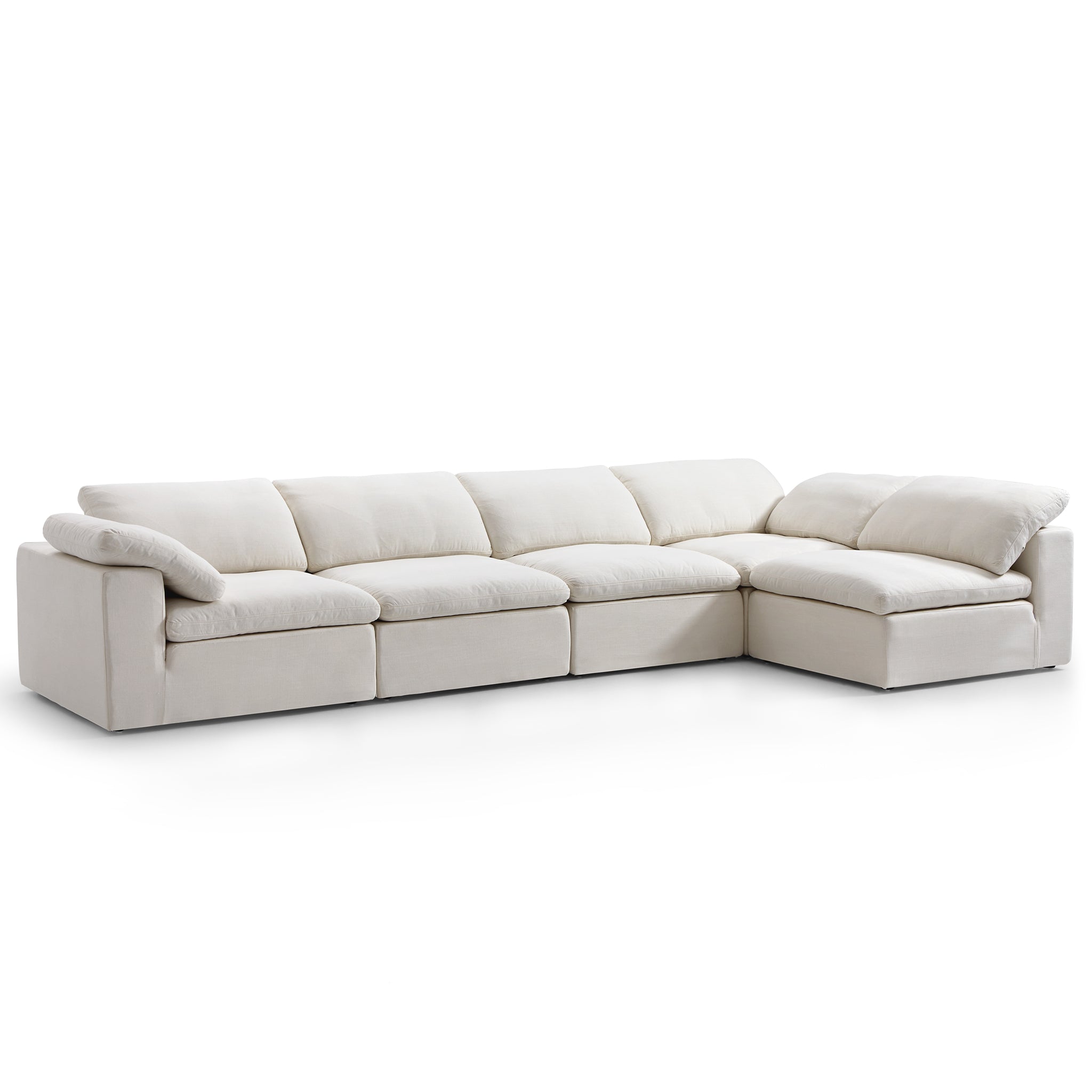 Canapé d'angle en L beige Tender Wabi-Sabi