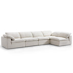 Canapé d'angle en L Tender Wabi-Sabi gris