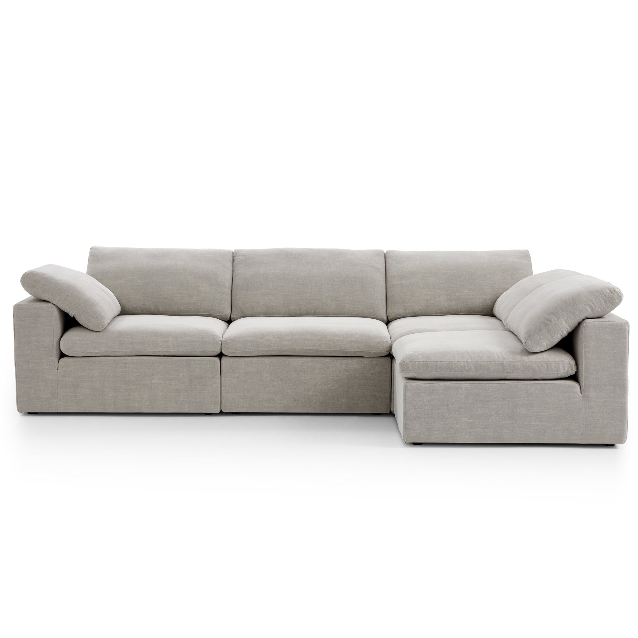 Canapé d'angle en L beige Tender Wabi-Sabi