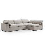 Canapé d'angle en L blanc Tender Wabi-Sabi