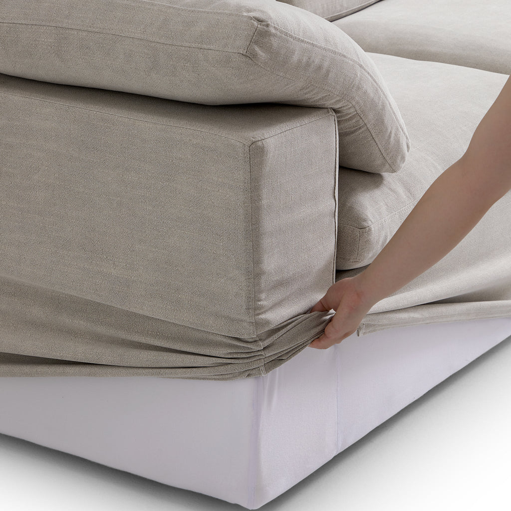 Canapé et pouf Tender Wabi-Sabi blancs