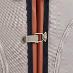 Canapé en cuir véritable brun rougeâtre capitonné beurre