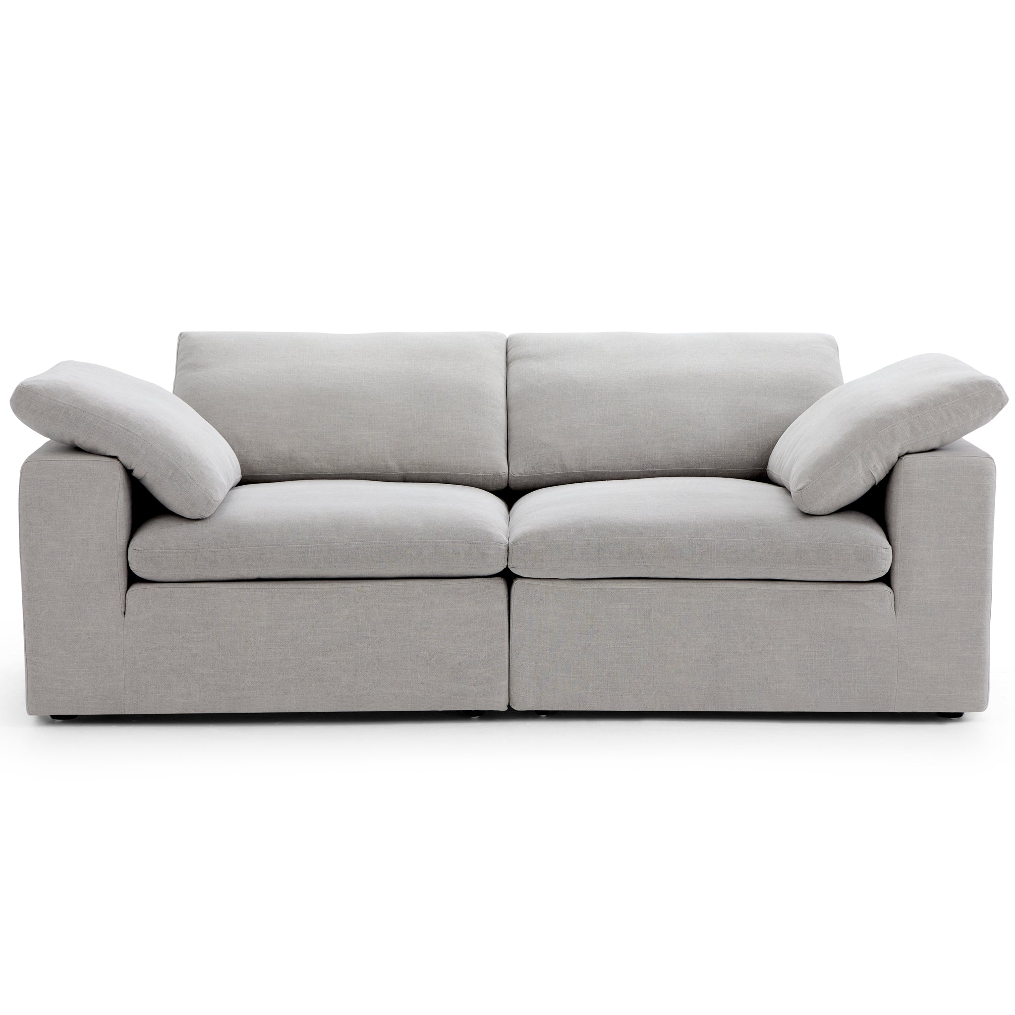 Canapé beige tendre Wabi-Sabi