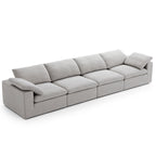 Canapé beige tendre Wabi-Sabi