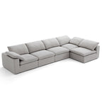 Canapé d'angle en L beige Tender Wabi-Sabi