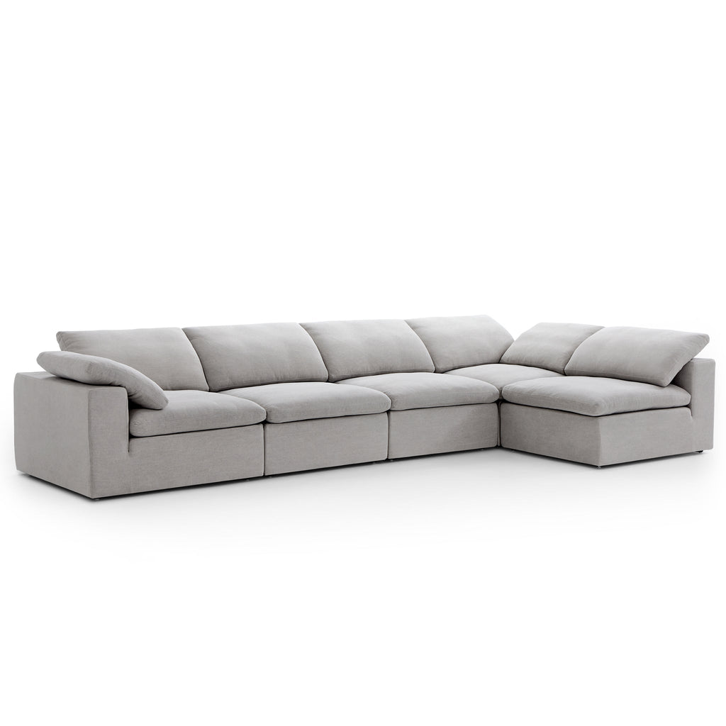 Canapé d'angle en L beige Tender Wabi-Sabi