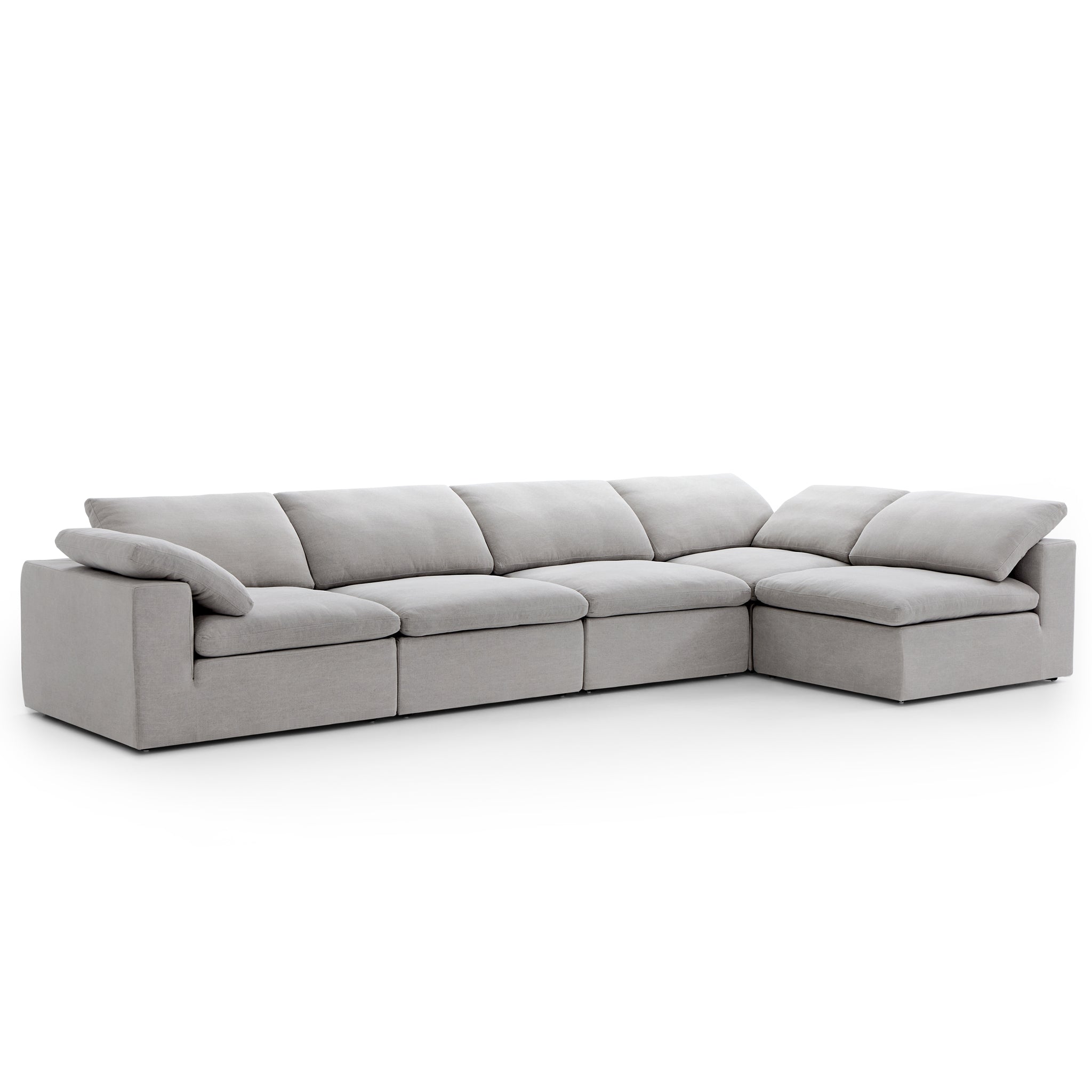 Canapé d'angle en L beige Tender Wabi-Sabi