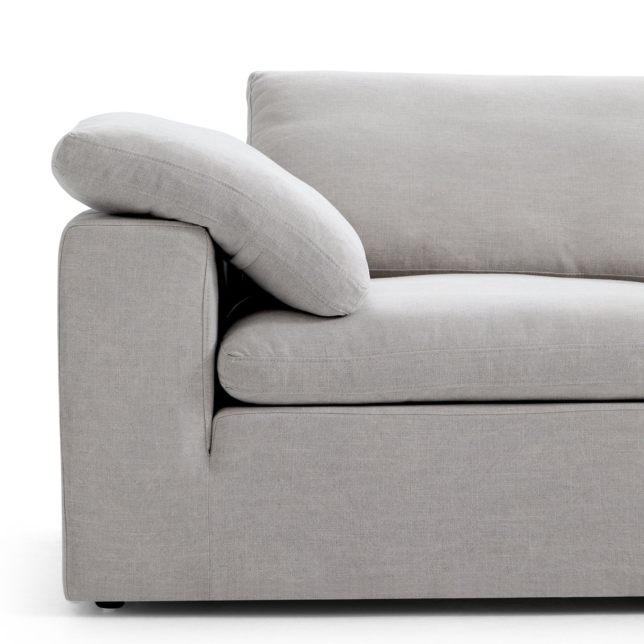 Canapé d'angle en L blanc Tender Wabi-Sabi