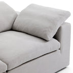 Canapé sectionnel et pouf en L Tender Wabi-Sabi gris