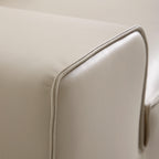 Ensemble de canapés modulaires en cuir gris foncé Domus