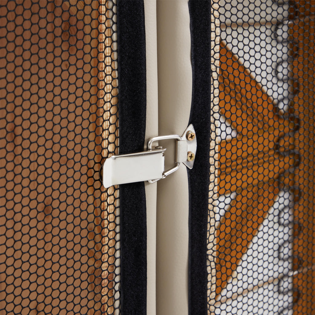 Canapé modulaire en cuir beige Domus