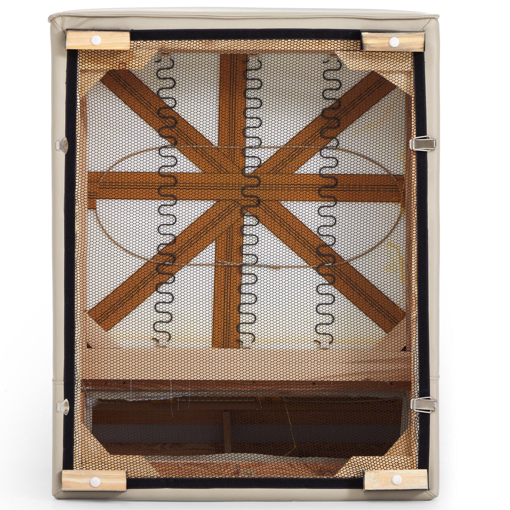 Canapé modulaire en cuir marron Domus