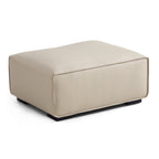 Ensemble de canapés modulaires en cuir gris foncé Domus