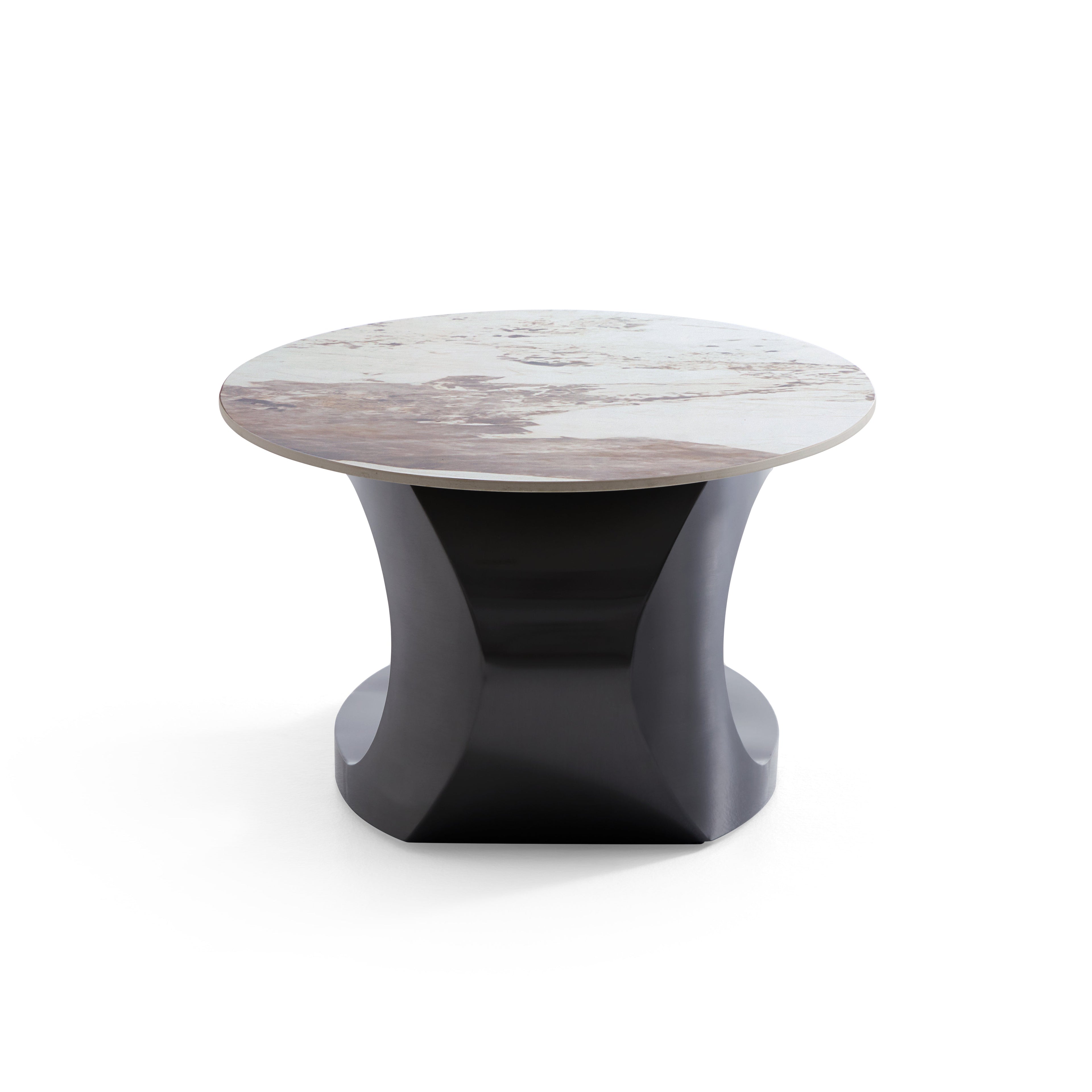 Table basse Orbital en ardoise brillante