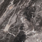 Table basse carrée veinée foncée