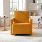 Fauteuil Utrecht en tissu mat Nova Lemon