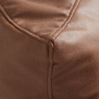 Pouf Eclipse Lounge Leathaire marron avec ottoman