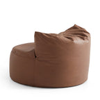 Pouf Eclipse Lounge Leathaire marron avec ottoman
