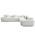 Canapé d'angle modulaire blanc Freedom