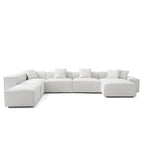 Canapé sectionnel modulaire Freedom kaki à extrémité ouverte