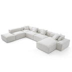 Canapé sectionnel modulaire Freedom kaki à extrémité ouverte