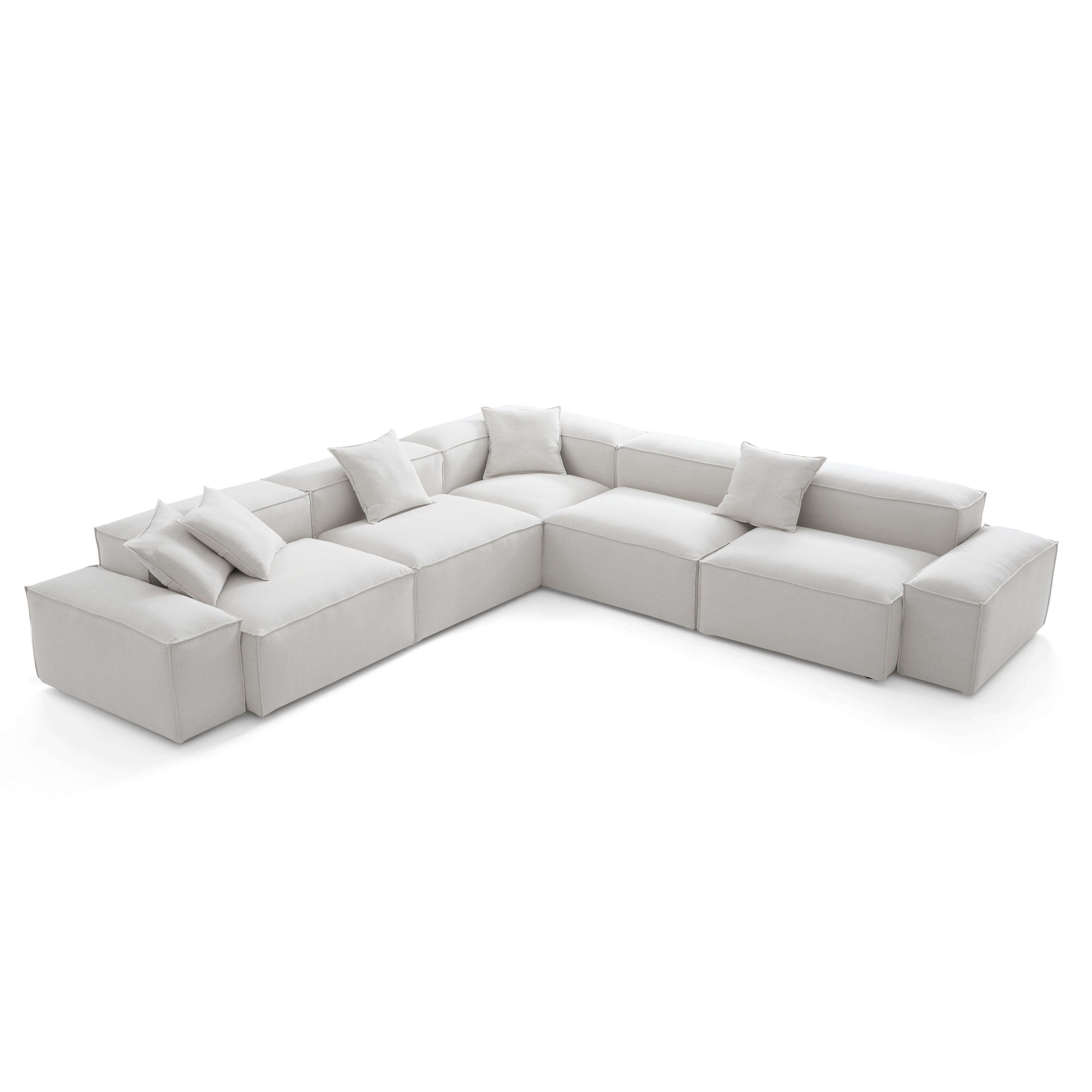 Canapé d'angle modulaire Freedom kaki