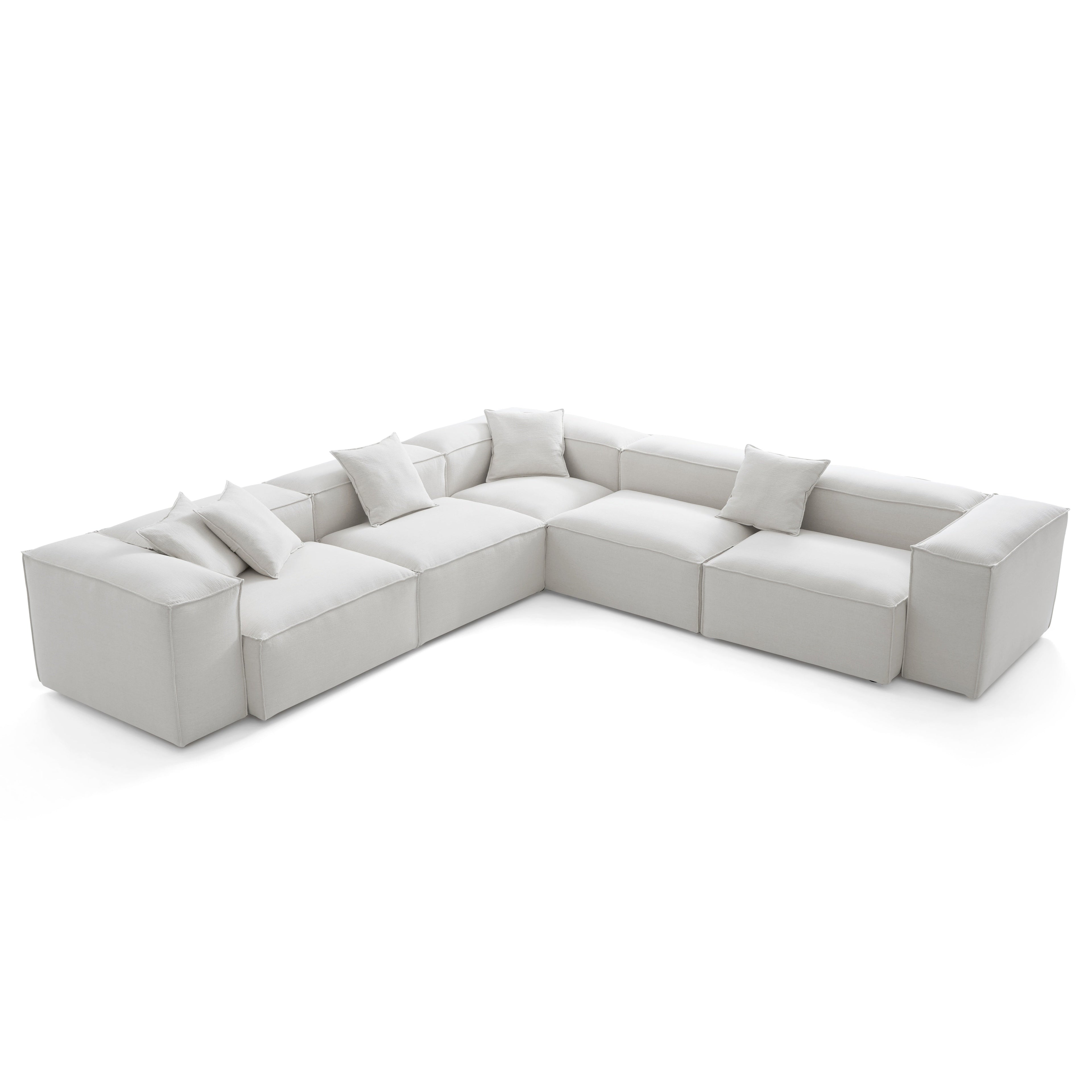 Canapé d'angle modulaire Freedom kaki