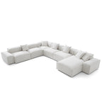 Canapé sectionnel blanc Freedom Modular en forme de U