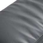 Canapé modulaire Cube en cuir véritable gris foncé