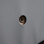 Canapé modulaire Cube en cuir véritable marron