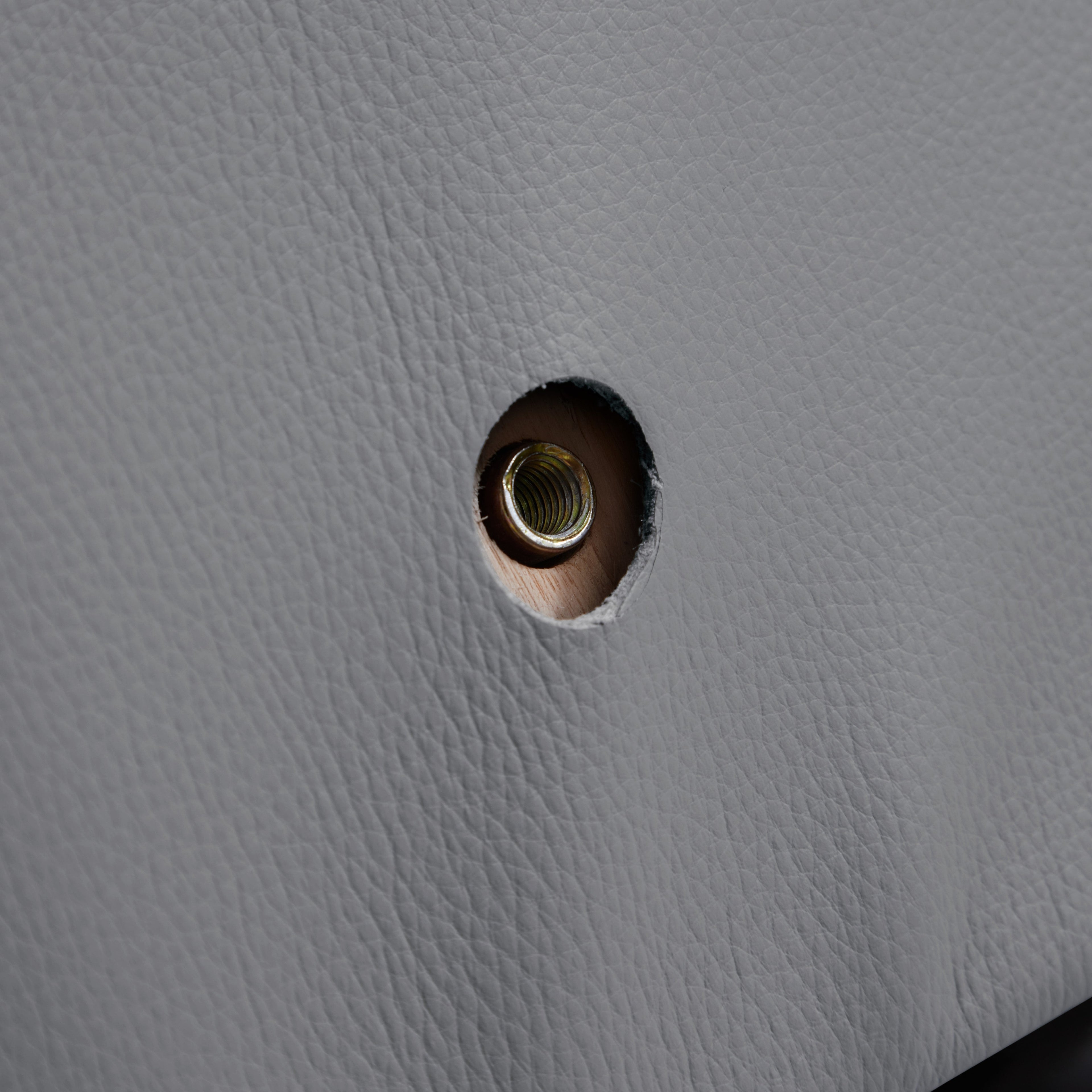 Canapé d'angle double face modulaire en cuir véritable kaki Cube