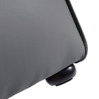 Canapé d'angle double face modulaire Cube en cuir véritable noir