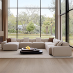 Canapé sectionnel blanc Freedom Modular en forme de U