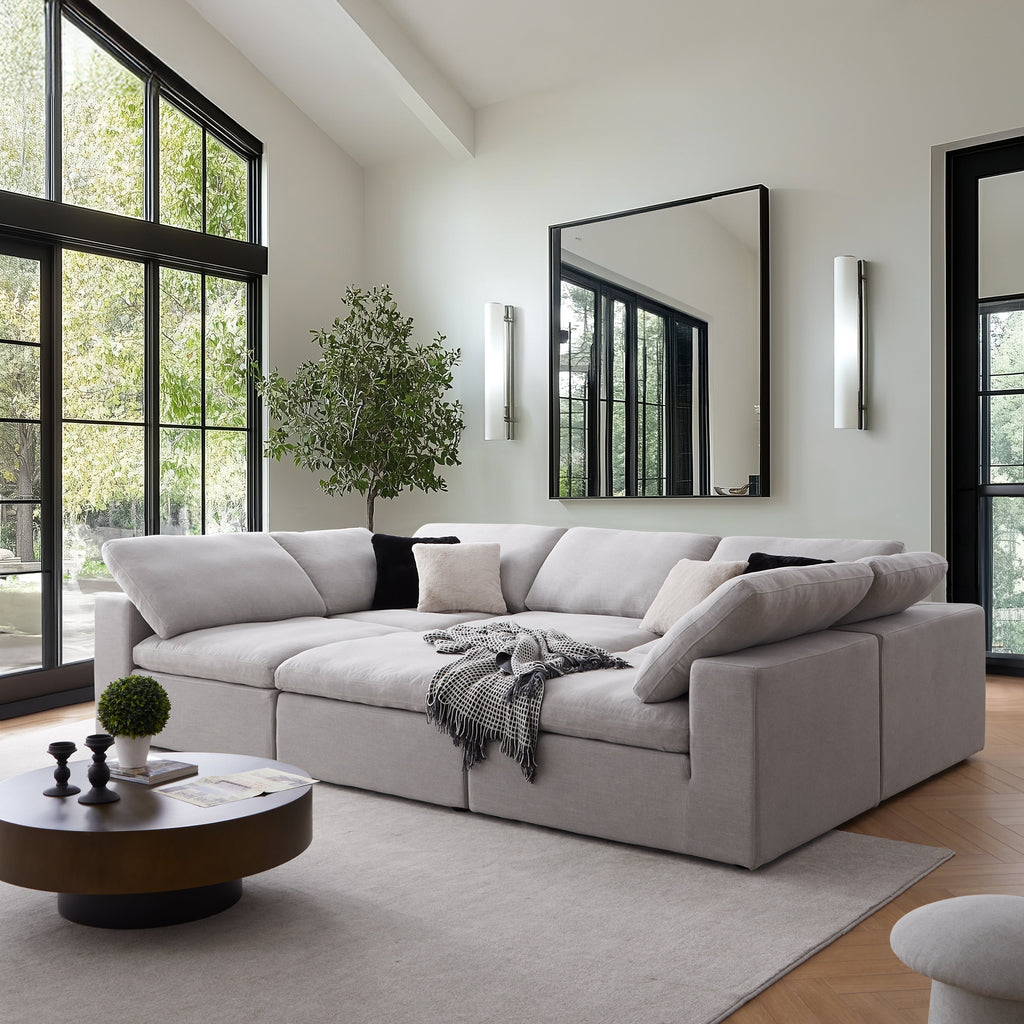 Canapé-lit gris tendre Wabi-Sabi