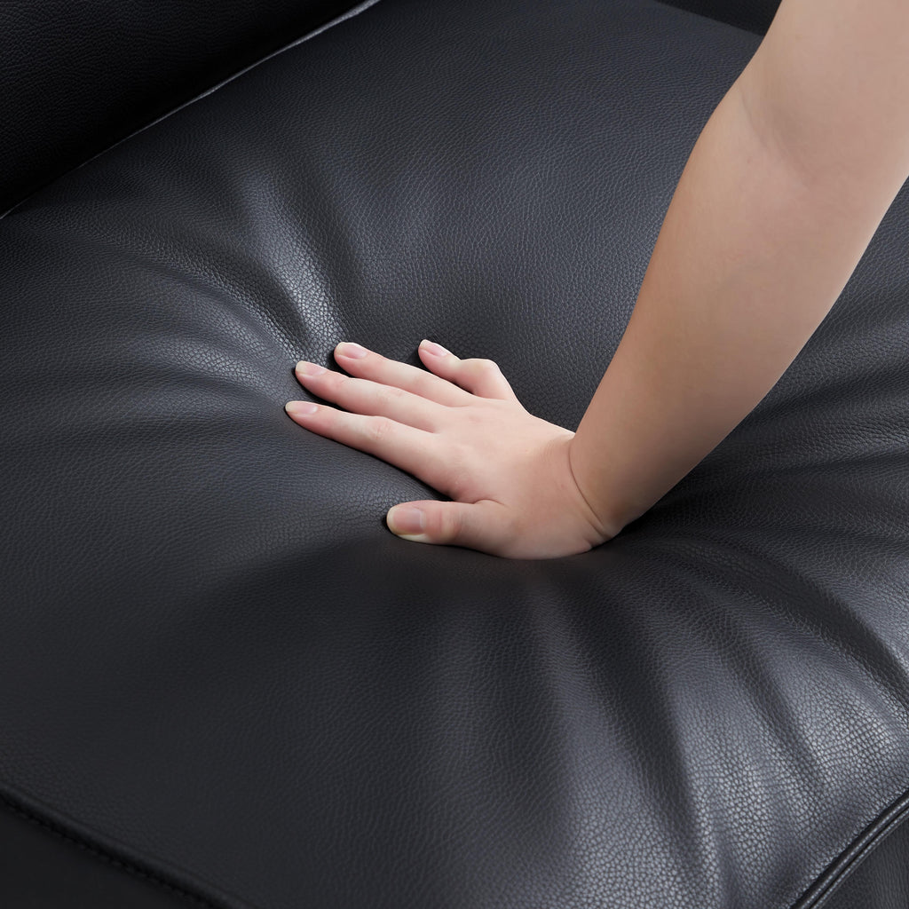 Canapé d'angle modulaire Cube en cuir véritable marron