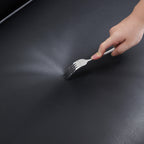 Canapé d'angle double face modulaire en cuir véritable kaki Cube