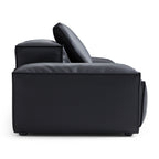 Canapé modulaire Cube en cuir véritable kaki