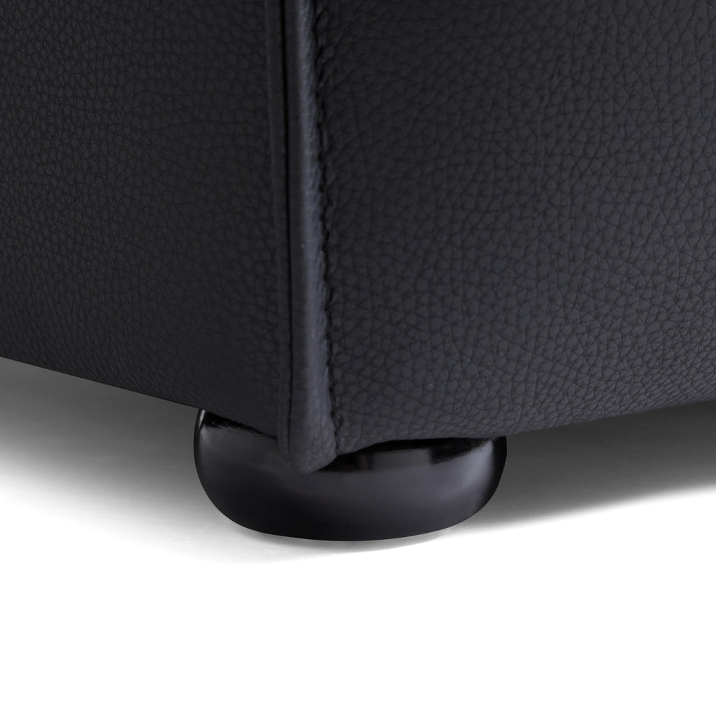 Canapé modulaire Cube en cuir véritable kaki