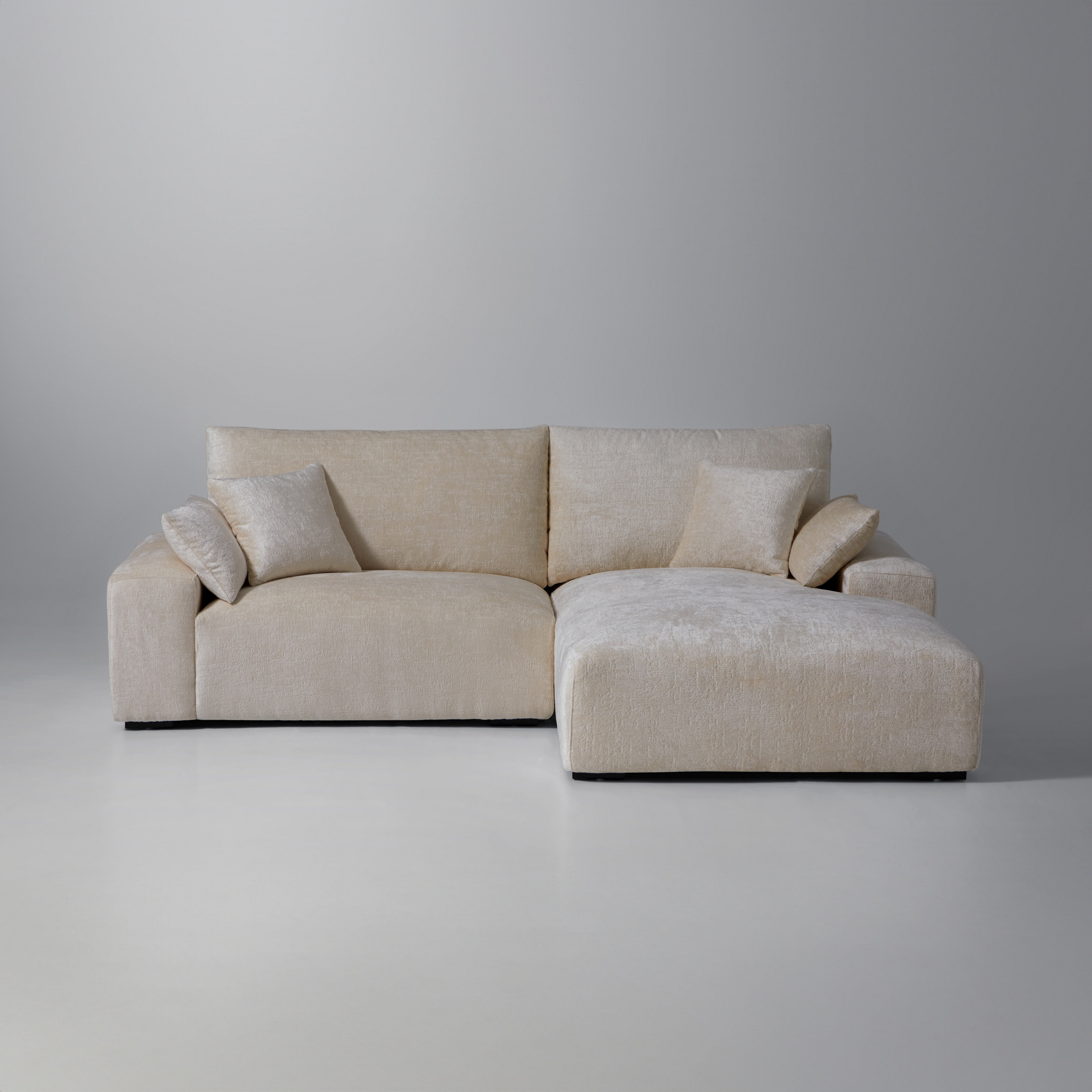 Le canapé d'angle beige Empress