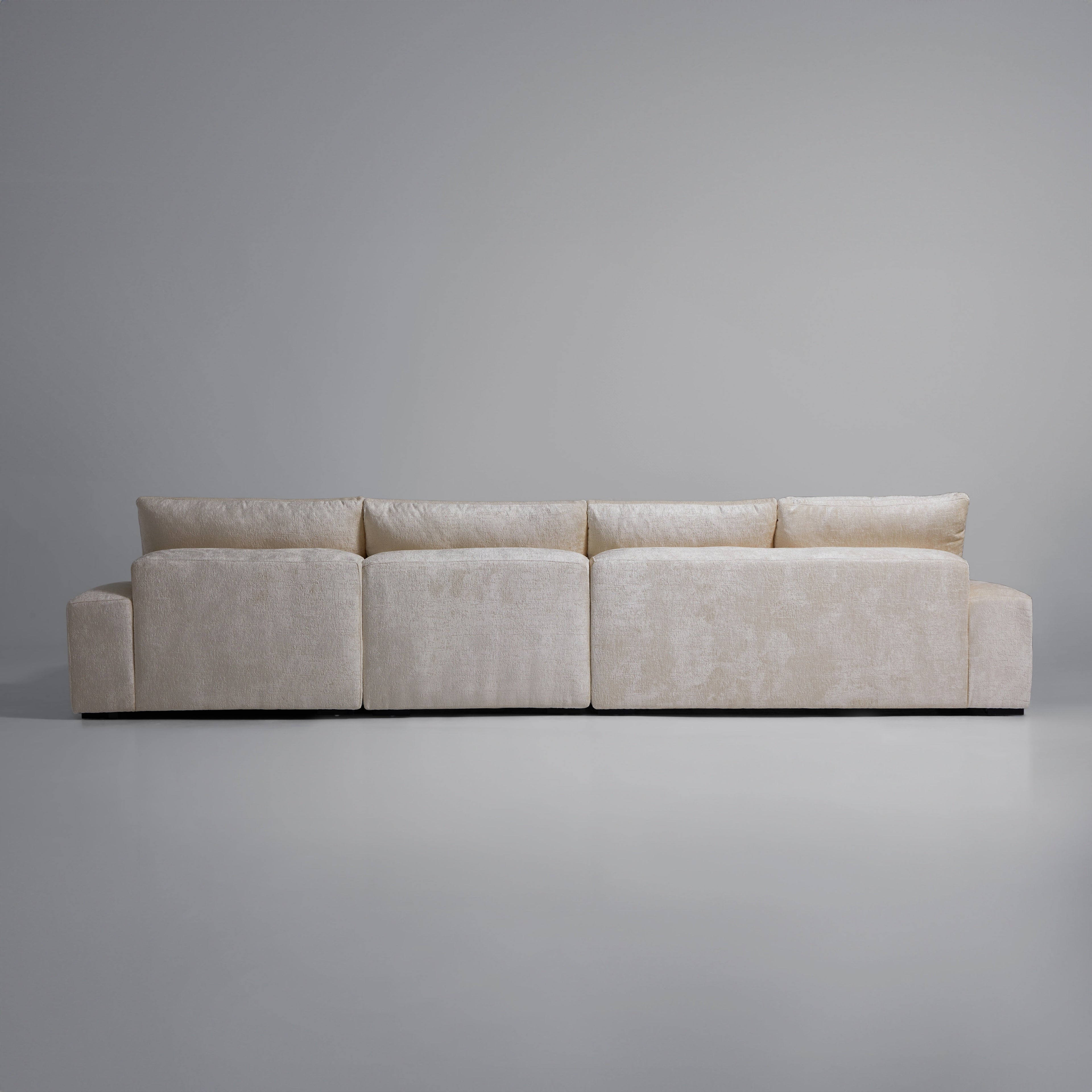 Le canapé d'angle beige Empress