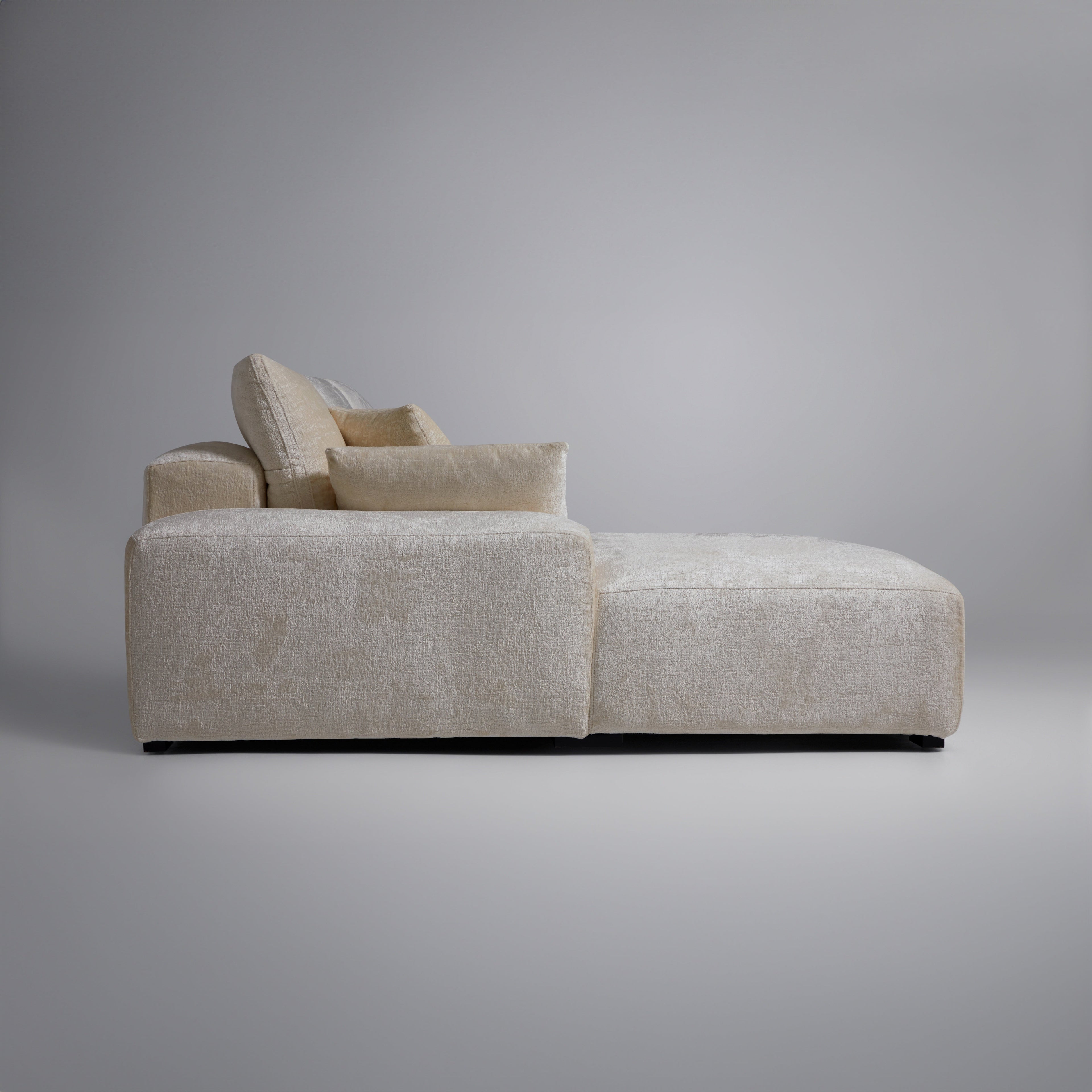 Le canapé d'angle beige Empress