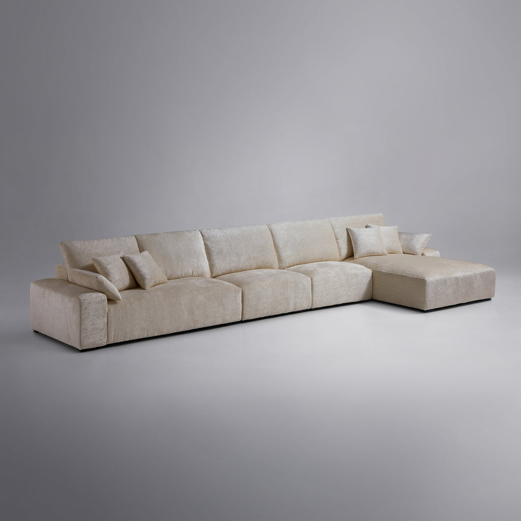 Le canapé d'angle jaune Empress